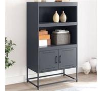 vidaXL Buffet haut anthracite 68,5x38,5x123,5 cm acier