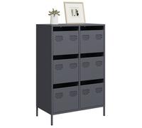 vidaXL Buffet haut anthracite 68x39x101,5 cm acier