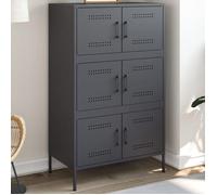 VIDAXL Buffet haut Anthracite