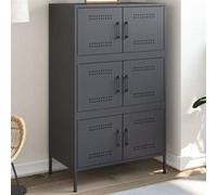 VIDAXL Buffet haut Anthracite