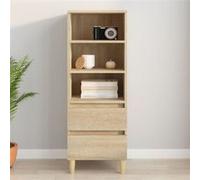 vidaXL Buffet haut Chêne sonoma 40x36x110 cm Bois d'ingénierie Marron