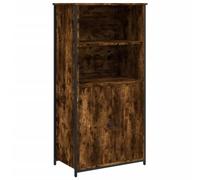 vidaXL Buffet Haut, Armoire avec Portes, Meuble de Rangement, Organisateur de Salon Salle de SéJour, Industriel, Chêne Fumé Bois d'Ingénierie