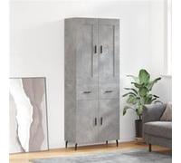 vidaXL Buffet haut - Gris béton