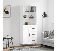 vidaXL Buffet haut 69,5x34x180 cm - Blanc