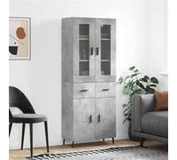 vidaXL Buffet haut - Gris béton