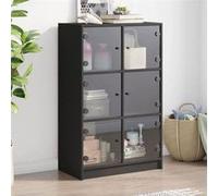 vidaXL Buffet haut – Noir