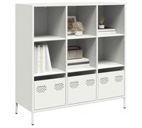 vidaXL Buffet haut 851393 en acier 101,5x39x103,5 cm blanc