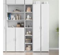 vidaXL Buffet haut 846411 Bois d'ingénierie 30x41x185 cm Blanc