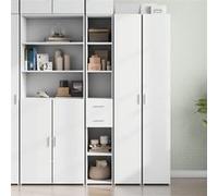 vidaXL Buffet haut Bois d'ingénierie 30x42,5x185 cm Blanc