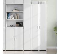 vidaXL Buffet haut 3281392 – blanc – bois d'ingénierie 30 x 42,5 x 185 cm