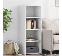 vidaXL Buffet haut 846390 – Bois d'ingénierie 45x41x124 cm – Blanc