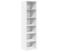 vidaXL Buffet Haut Blanc 45x41x185 cm Bois d'ingénierie