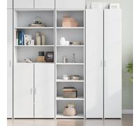 VidaXL Buffet haut - Blanc 50x41x185 cm