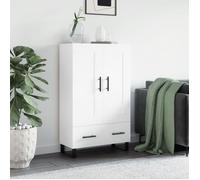 vidaXL Buffet haut 830348 blanc 69,5x31x115 cm bois d'ingénierie