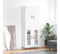 vidaXL Buffet haut Blanc 69,5x34x180 cm
