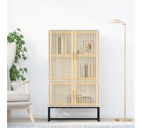 vidaXL Buffet haut blanc 70x35x125 cm bois d'ingénierie