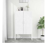 Buffet haut Blanc 80x35x135 cm Acier