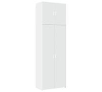 vidaXL Buffet haut 80x42,5x249 cm Bois d'ingénierie Blanc