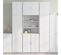 vidaXL Buffet haut blanc 80x42,5x249 cm bois d'ingénierie Multicolore