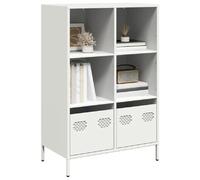 VidaXL Buffet haut blanc acier