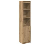 vidaXL Buffet haut chêne artisanal 37,5x35x180 cm bois d'ingénierie Marron G