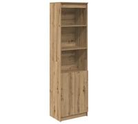 vidaXL Buffet haut chêne artisanal 50x35x180 cm bois d'ingénierie, armoire, armoire latérale, armoire de rangement haute, 3328470