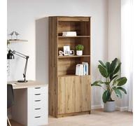 vidaXL Buffet haut chêne artisanal 70x35x180 cm bois d'ingénierie