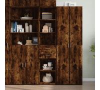 Vidaxl Buffet Haut Chêne Fumé 40x42,5x185 Cm Bois D'ingénierie Multicolore