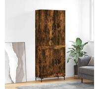 vidaXL Buffet haut Chêne fumé - 69,5x34x180 cm