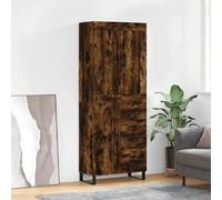 vidaXL Buffet Haut Chêne Fumé 69,5x34x180 cm