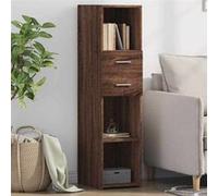 vidaXL Buffet haut chêne marron 30x42,5x124 cm bois d'ingénierie