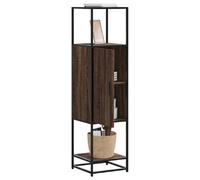 vidaXL Buffet haut chêne marron 35,5x35x139 cm bois d'ingénierie métal