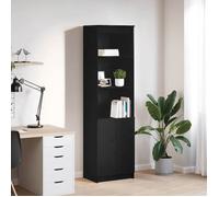vidaXL Buffet haut chêne noir 50x35x180 cm bois d'ingénierie 3328463
