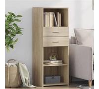 vidaXL Buffet haut Chêne Sonoma 45x42,5x124 cm bois d'ingénierie Multicolore