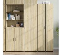 vidaXL Buffet haut Chêne Sonoma 50x42,5x185 cm Bois d'ingénierie Multicolore