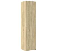 vidaXL Buffet haut Chêne Sonoma 50x42,5x185 cm Bois d'ingénierie Multicolore