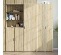 Vidaxl Buffet Haut Chêne Sonoma 50x42,5x185 Cm Bois D'ingénierie Multicolore