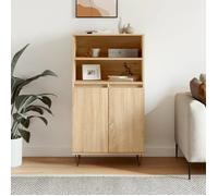 vidaXL Buffet haut Armoire 60x36x110 cm Chêne Sonoma Bois d'ingénierie, 6 compartiments et portes