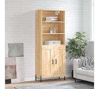 vidaXL Buffet haut chêne sonoma 69,5x34x180 cm