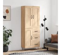 vidaXL Buffet haut Chêne sonoma 69,5x34x180 cm