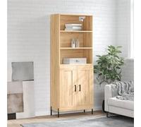 vidaXL Buffet haut chêne sonoma 69,5x34x180 cm