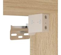 Vidaxl Buffet Haut Chêne Sonoma 69,5x34x180 Cm Bois D'ingénierie Multicolore