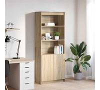 vidaXL Buffet haut chêne Sonoma 70x35x180 cm bois d'ingénierie Marron G