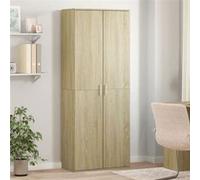 vidaXL Buffet haut Chêne Sonoma 3276660 – 70x35x180 cm – Bois d'ingénierie – Marron G