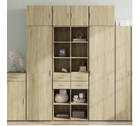vidaXL Buffet haut chêne sonoma 70x42,5x185 cm bois d'ingénierie 3281464