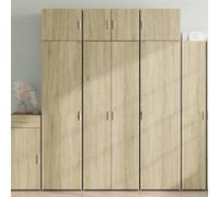 vidaXL Buffet haut chêne Sonoma 70×42,5×185 cm Bois d'ingénierie