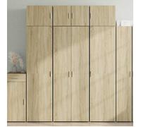 vidaXL Buffet haut Chêne sonoma 70x42,5x185 cm Bois d'ingénierie Marron