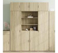 vidaXL Buffet haut Chêne Sonoma 80×42,5×185 cm Bois d'ingénierie