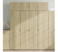 vidaXL Buffet haut chêne sonoma 80x42 5x185 cm bois d'ingénierie buffet armoire de rangement panneau latéral armoire 3281436