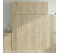 Vidaxl Buffet Haut Chêne Sonoma 80x42,5x249 Cm Bois D'ingénierie Multicolore
